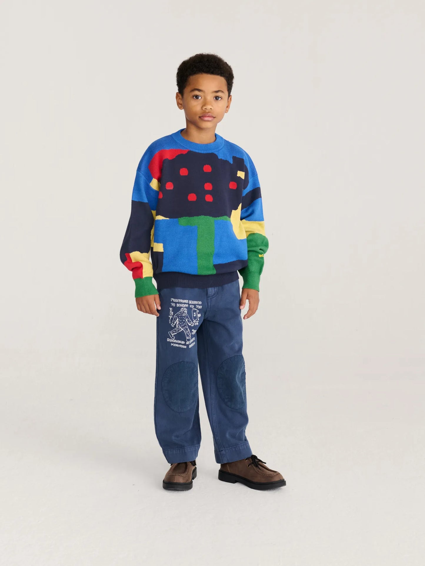 Paint Forest all over jacquard jumper