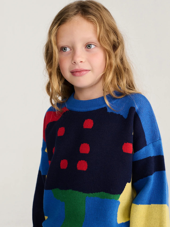 Paint Forest all over jacquard jumper