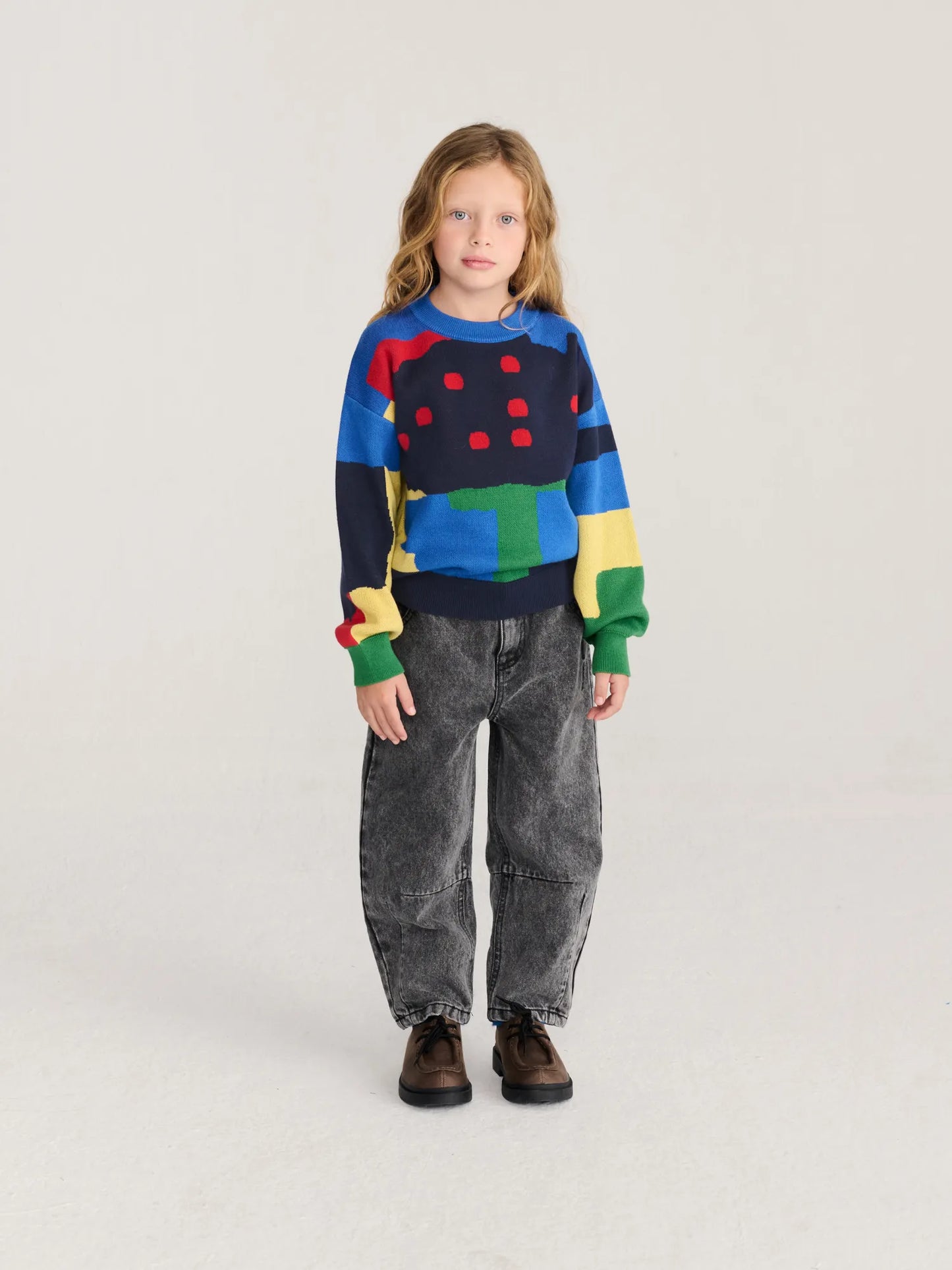 Paint Forest all over jacquard jumper