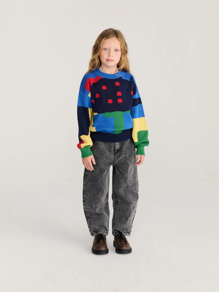 Paint Forest all over jacquard jumper