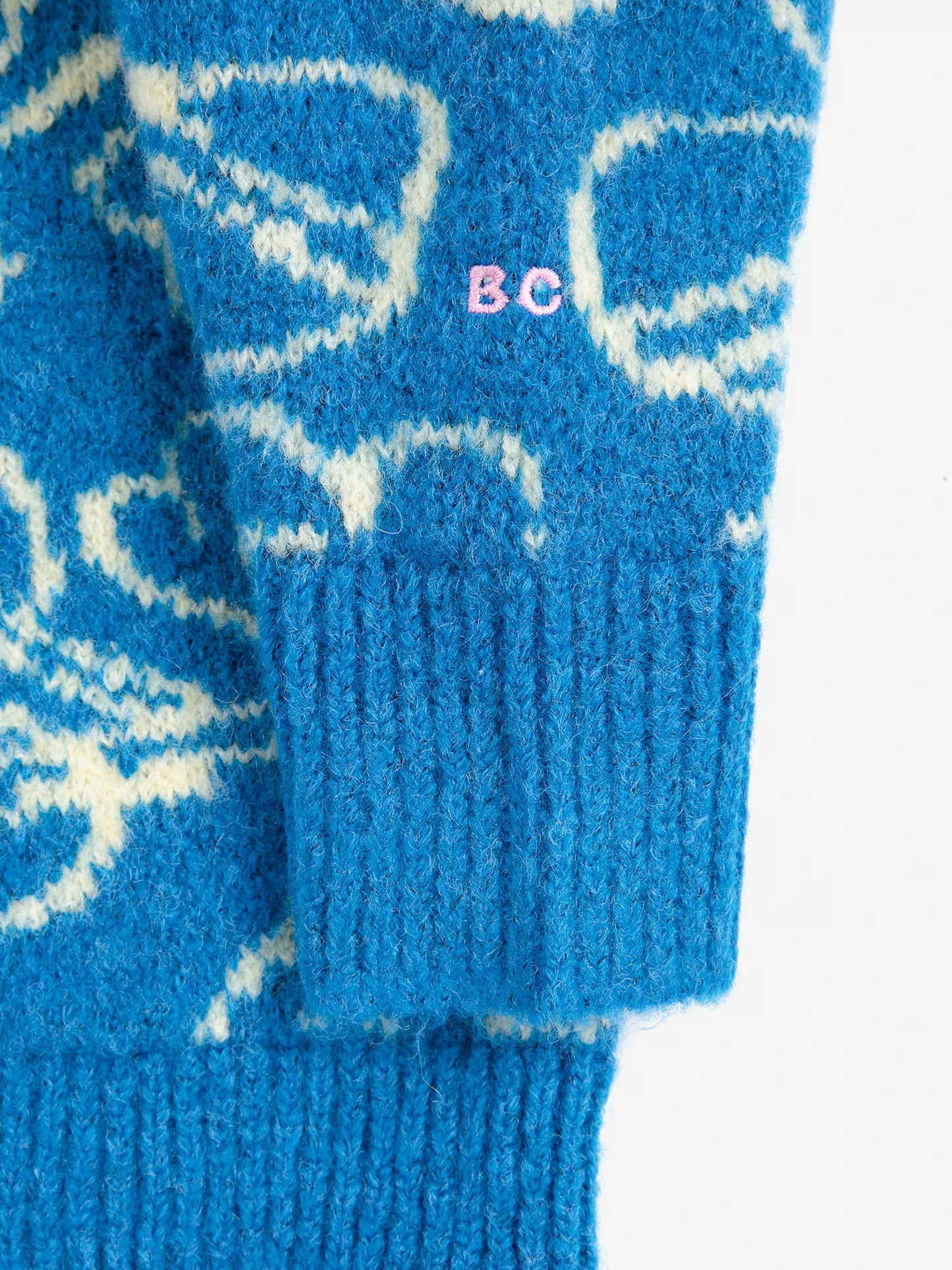 Sketchy Flowers all over jacquard jumper