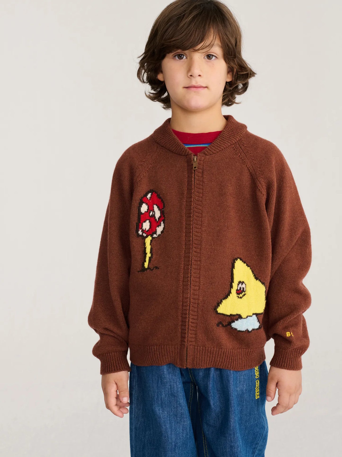 Mush Monster Duo zipped cardigan