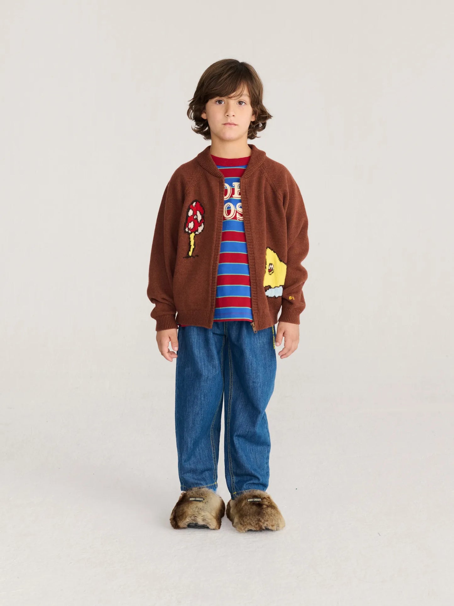 Mush Monster Duo zipped cardigan