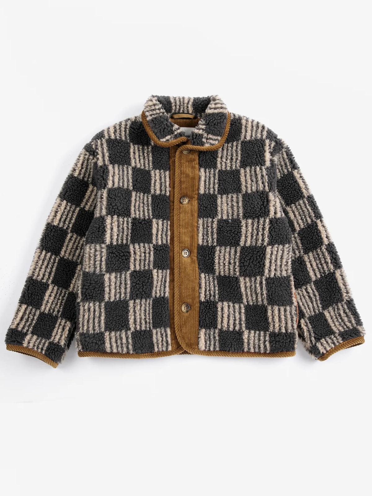 Almost Moiré all over sheepskin jacket