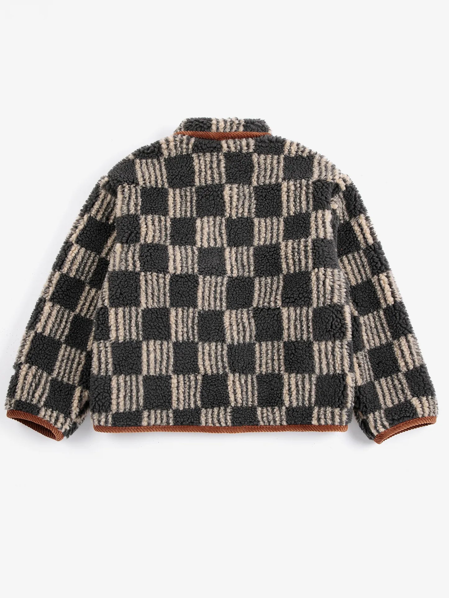 Kinder-Lammfelljacke Almost Moiré Allover
