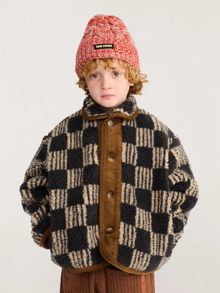 Veste en peau de mouton enfant all-over Almost Moiré