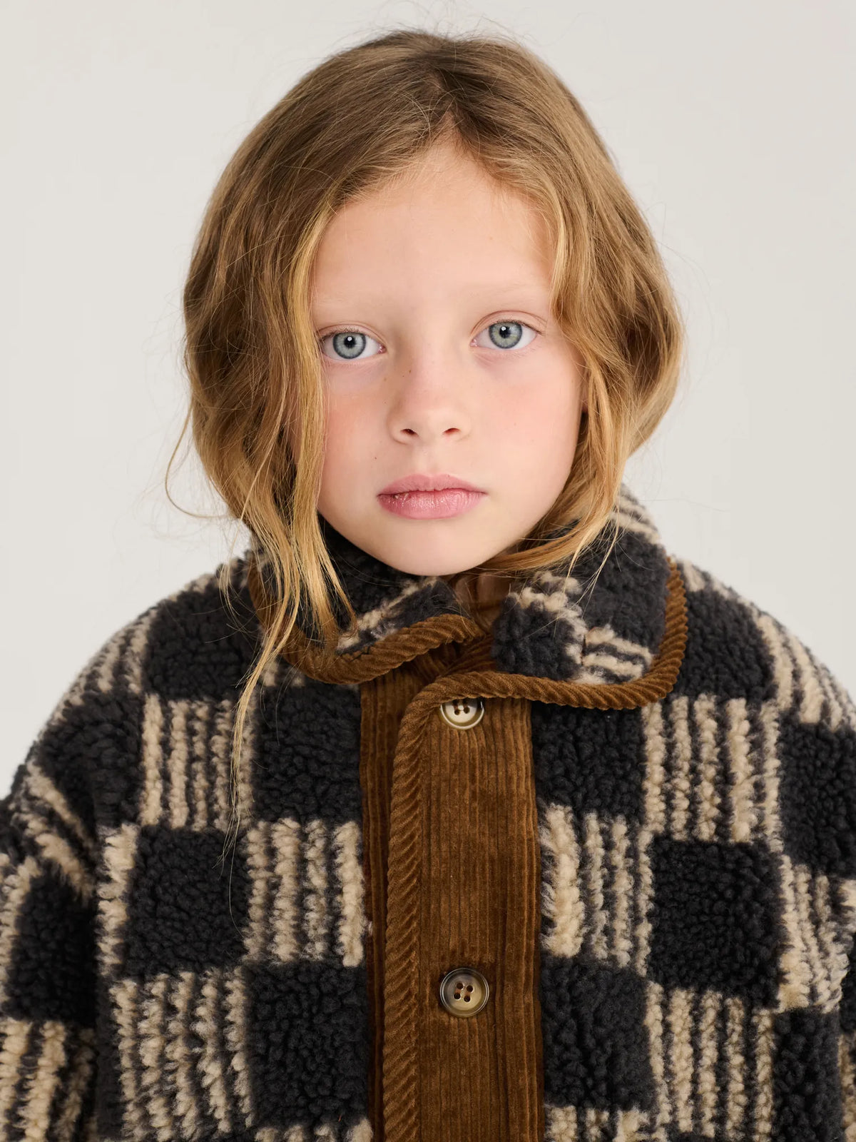 Almost Moiré all over sheepskin jacket