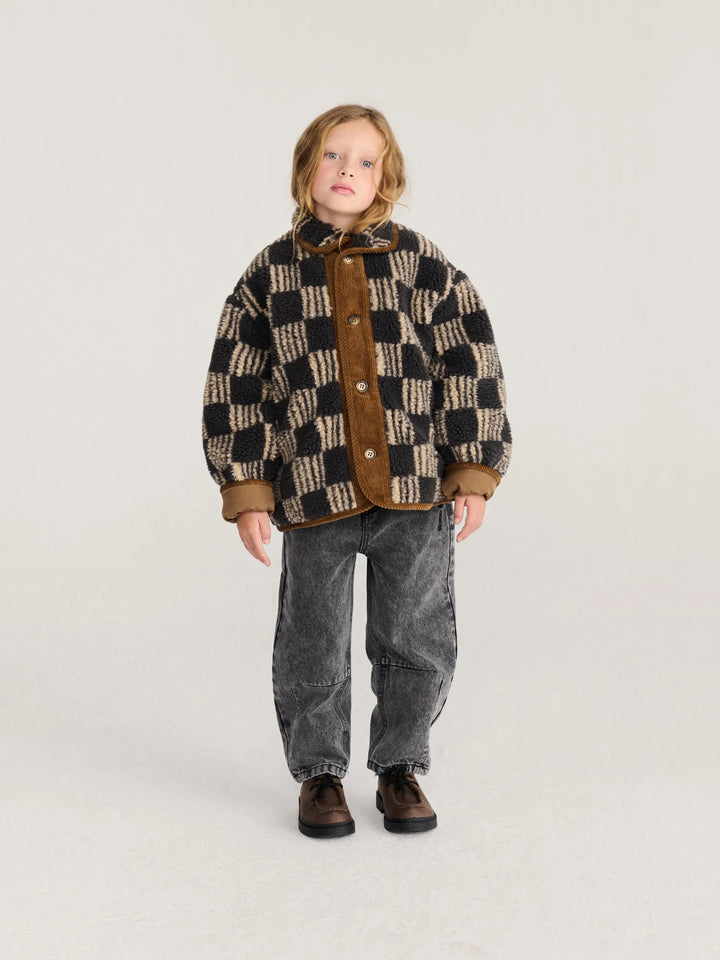 Veste en peau de mouton enfant all-over Almost Moiré
