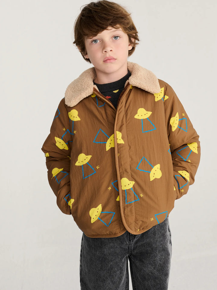 Jaqueta reversible estampat Pixel Abduction