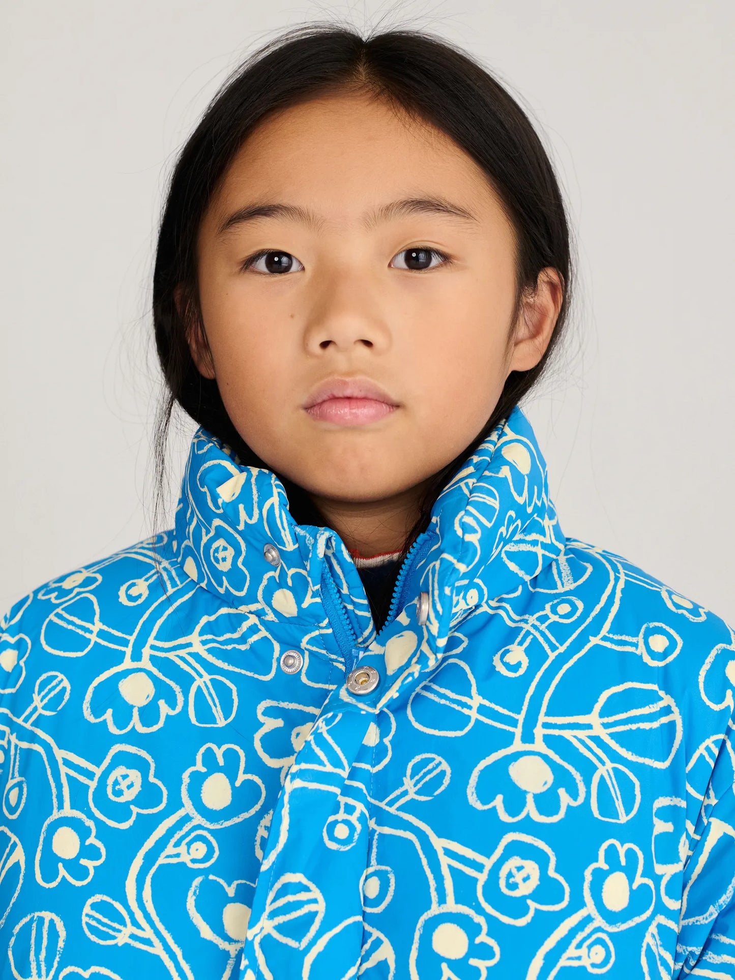 Sketchy Flowers All Over anorak