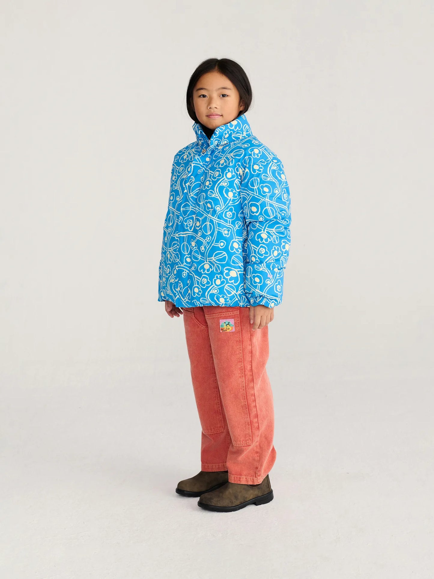 Sketchy Flowers All Over anorak