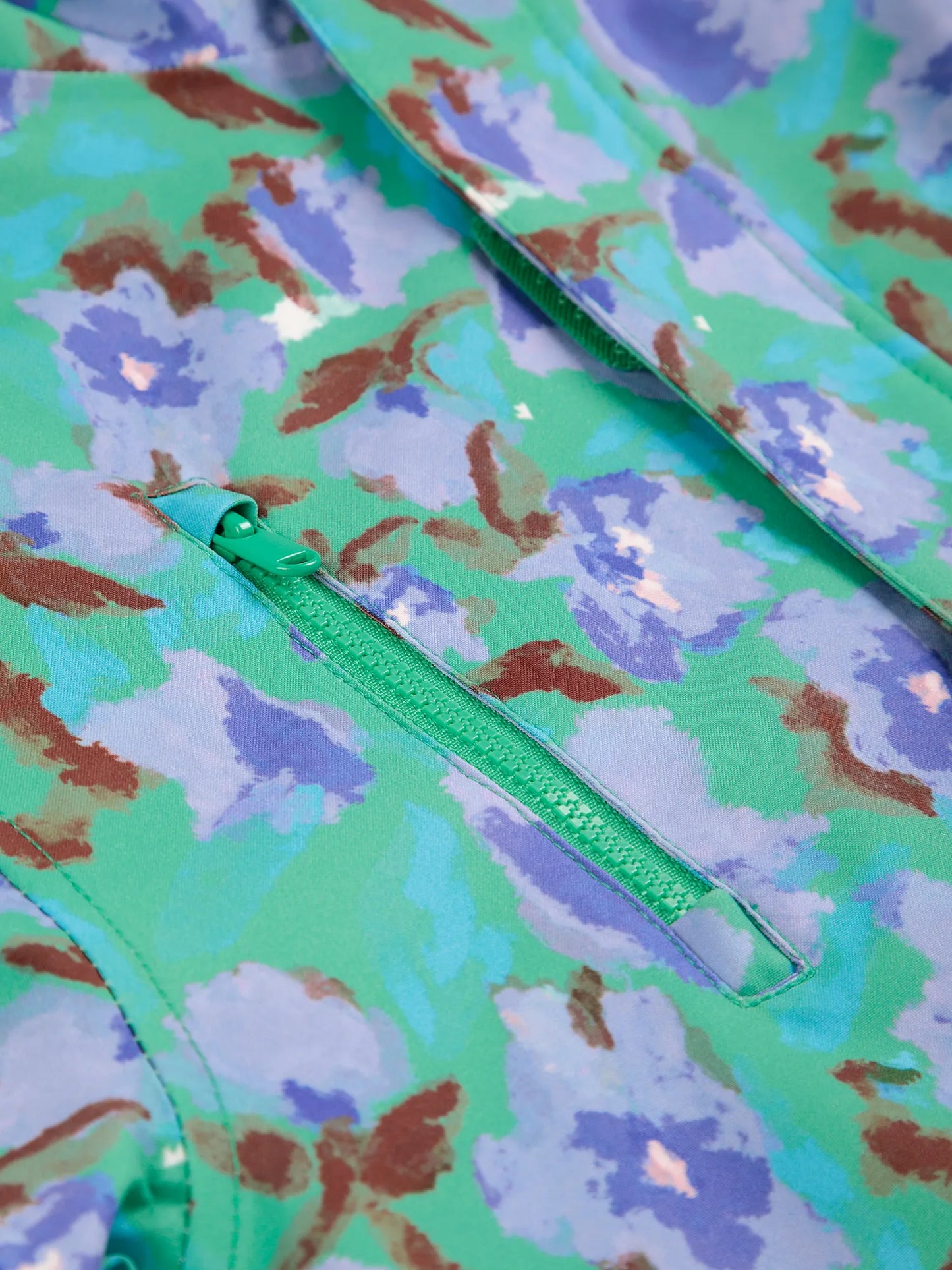 Watercolor all over ski anorak