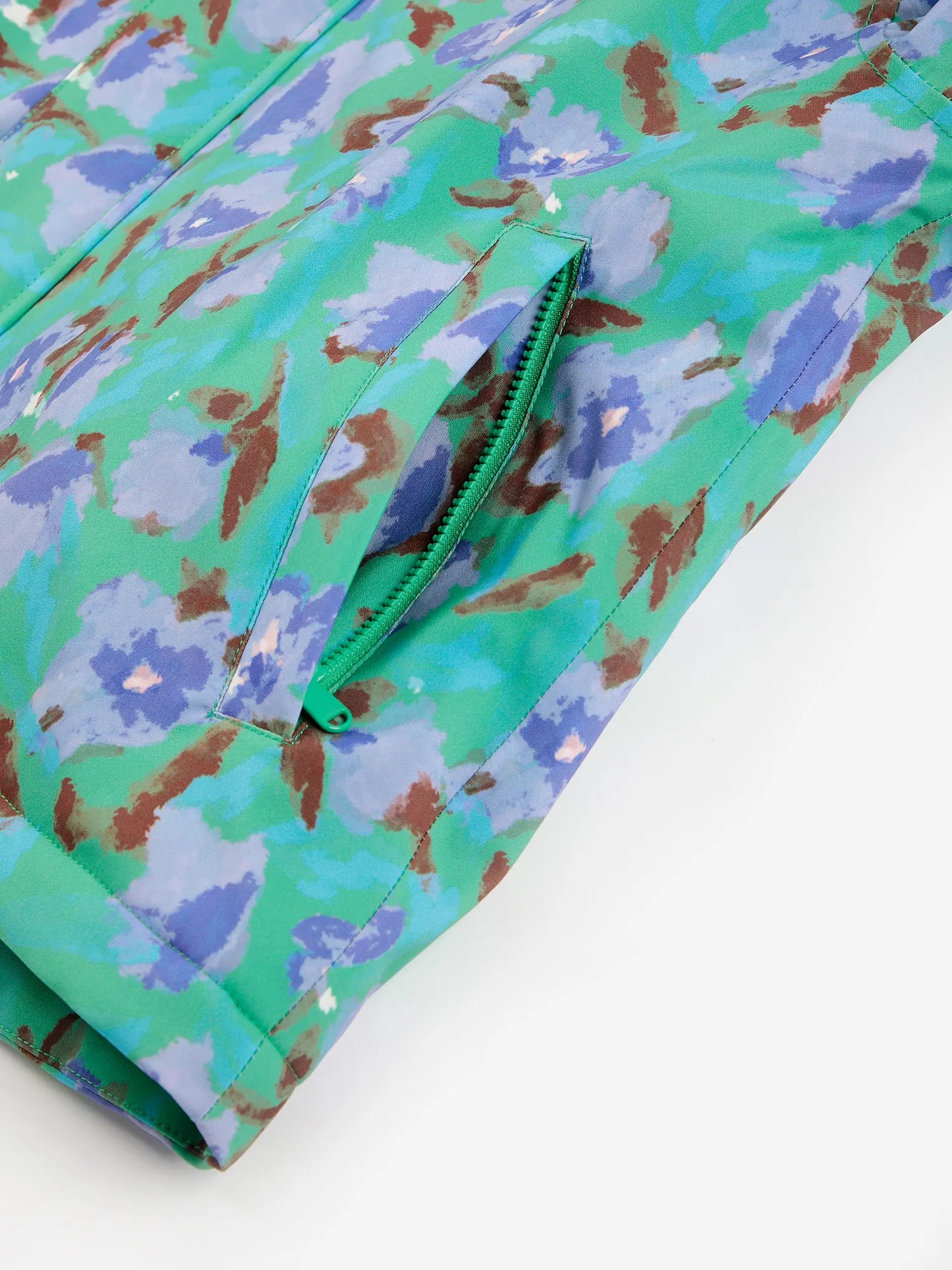 Watercolor all over ski anorak