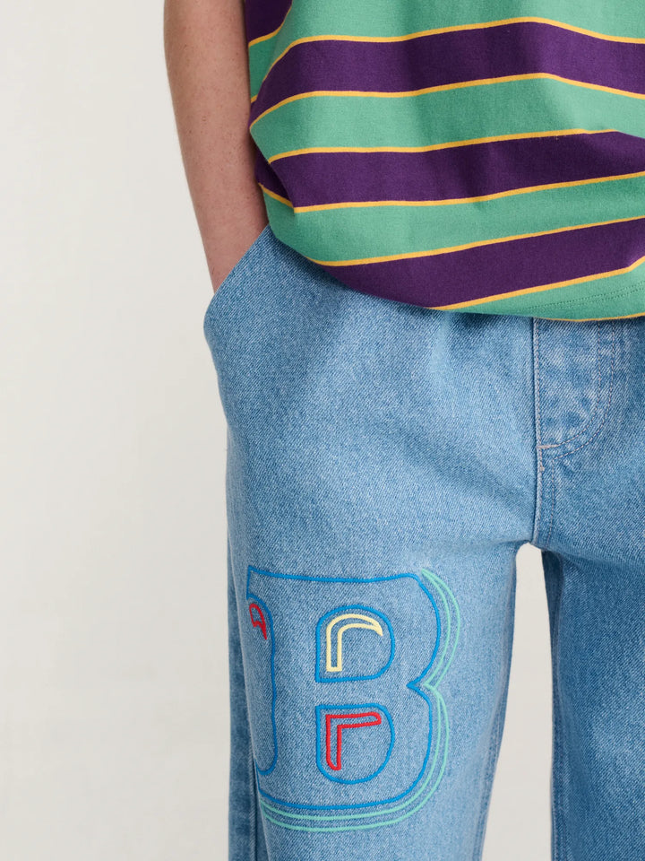 Bobo Choses Embossed denim pants
