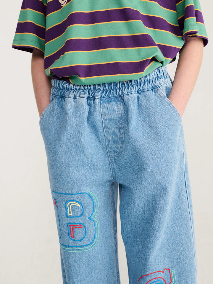 Bobo Choses Embossed denim pants