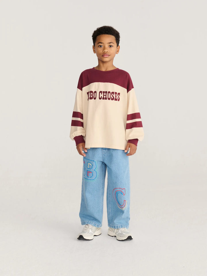Bobo Choses Embossed denim pants