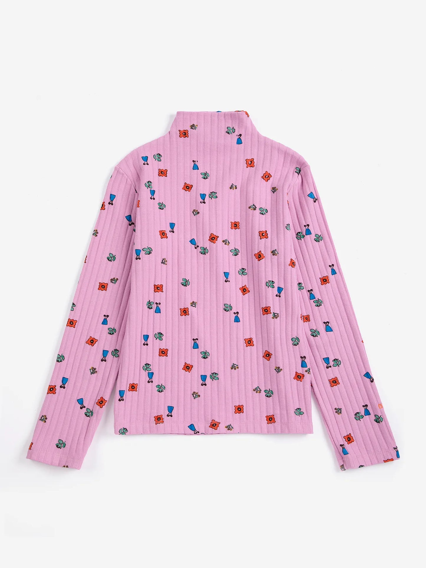 Blossom all over turtleneck T-shirt