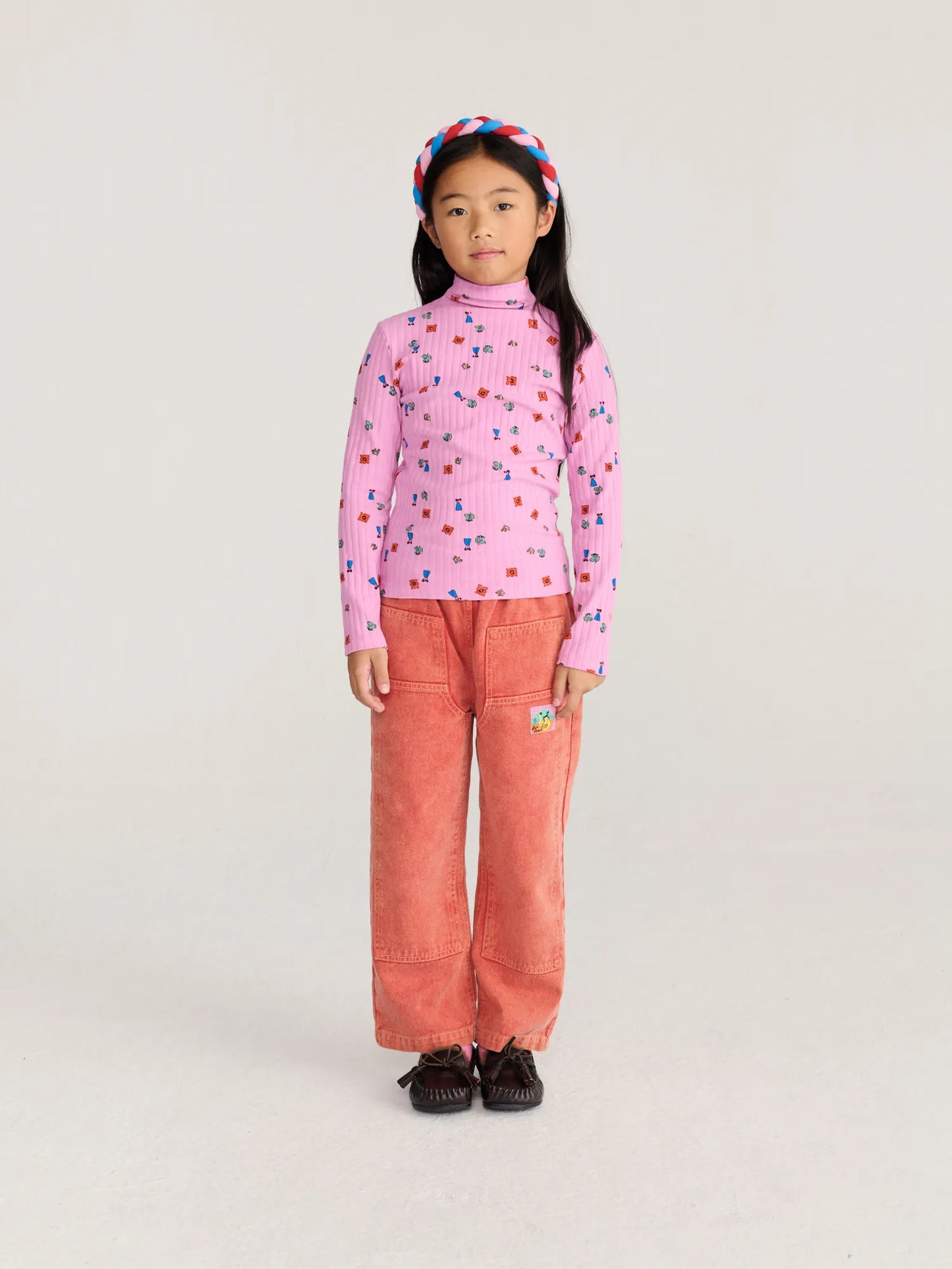 Blossom all over turtleneck T-shirt