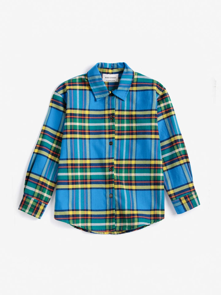 Tartan 전체 무늬 셔츠