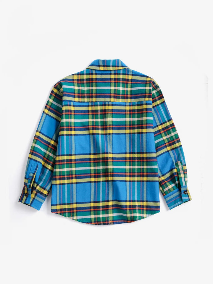 Tartan 전체 무늬 셔츠