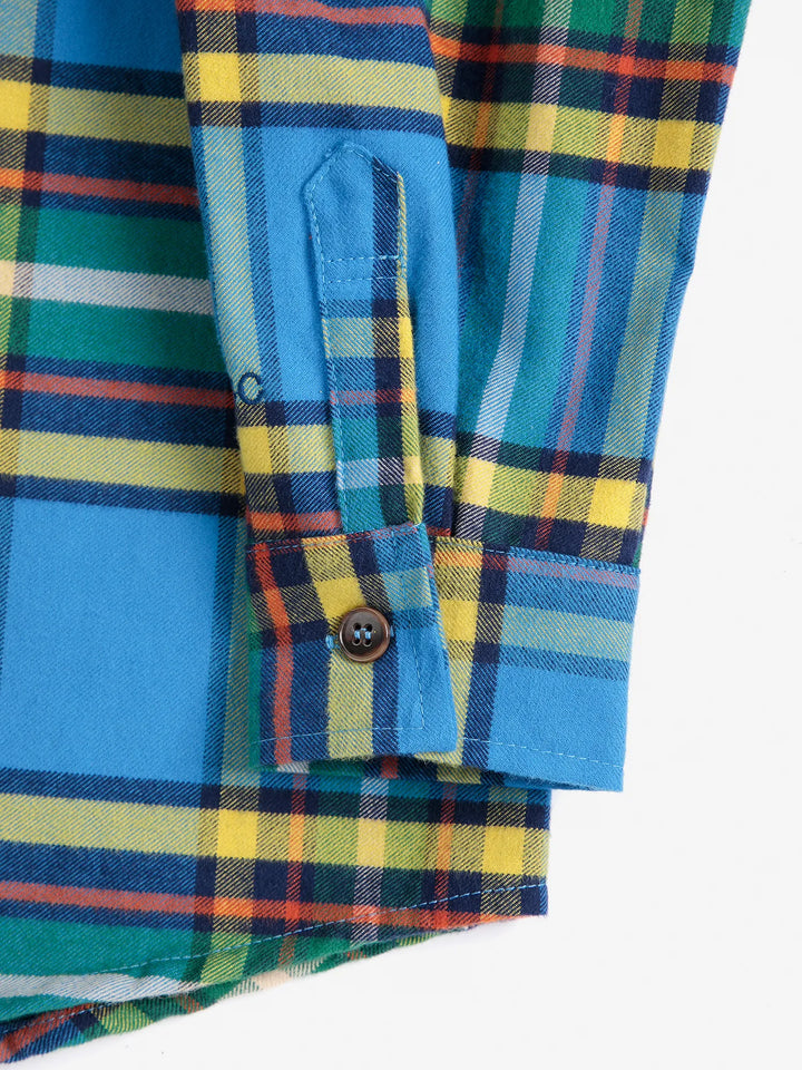 Tartan 전체 무늬 셔츠