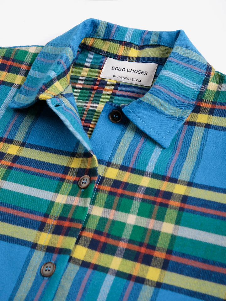 Tartan 전체 무늬 셔츠