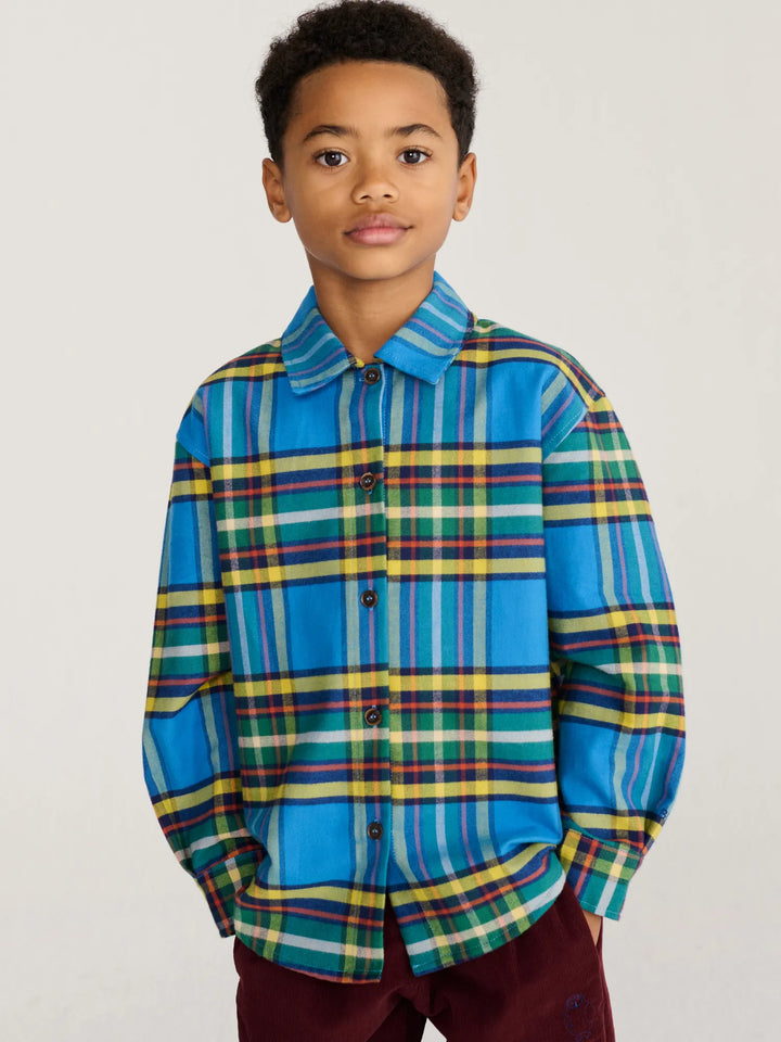 Tartan 전체 무늬 셔츠