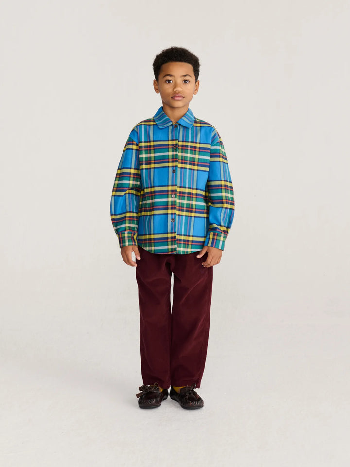 Tartan 전체 무늬 셔츠