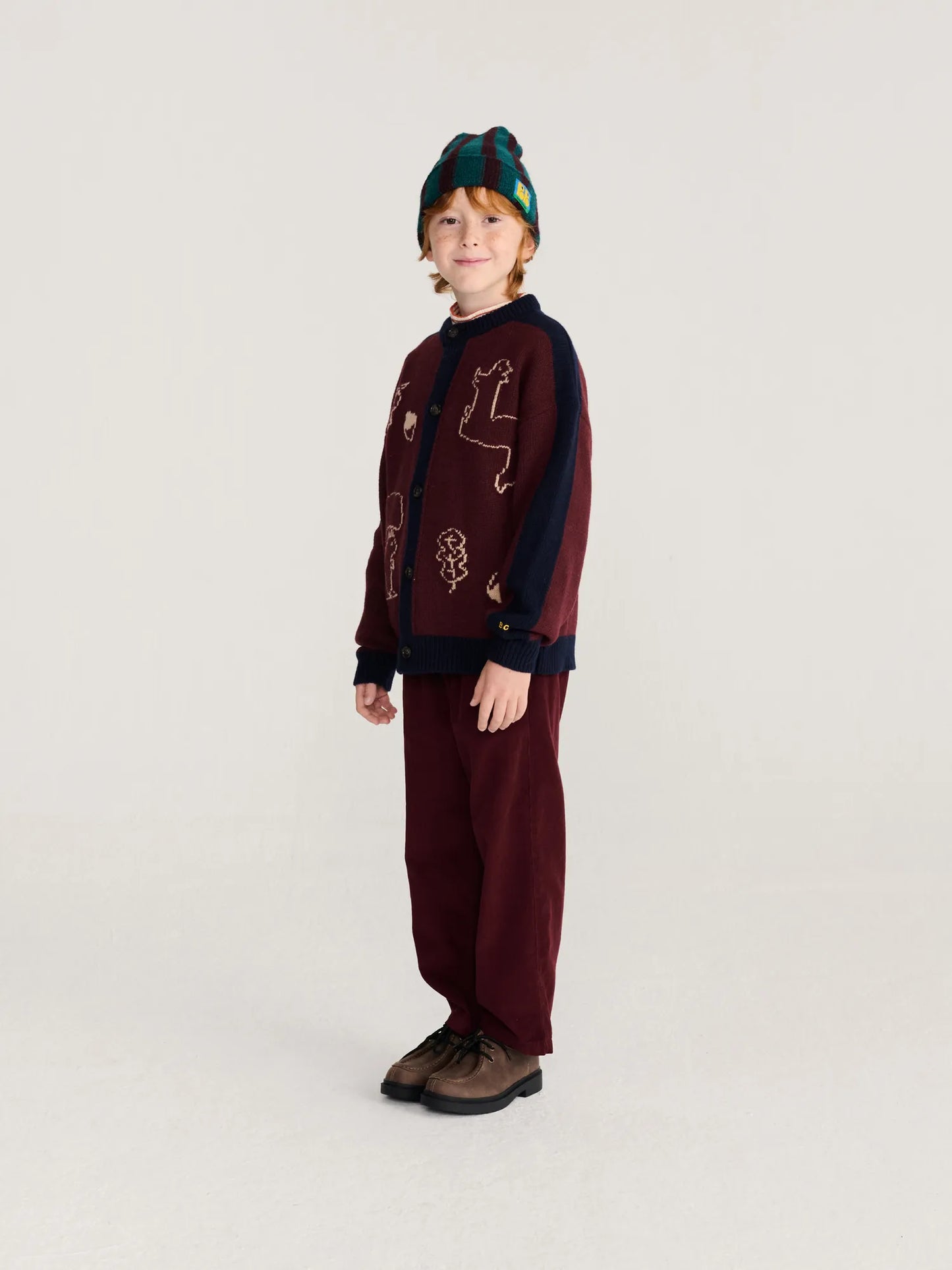 Curious Owl corduroy pleated pants