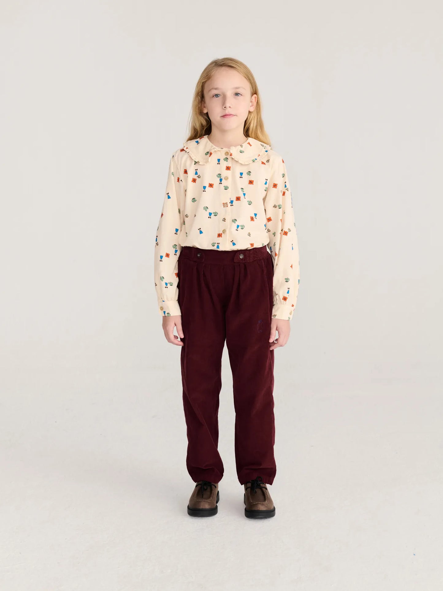 Curious Owl corduroy pleated pants