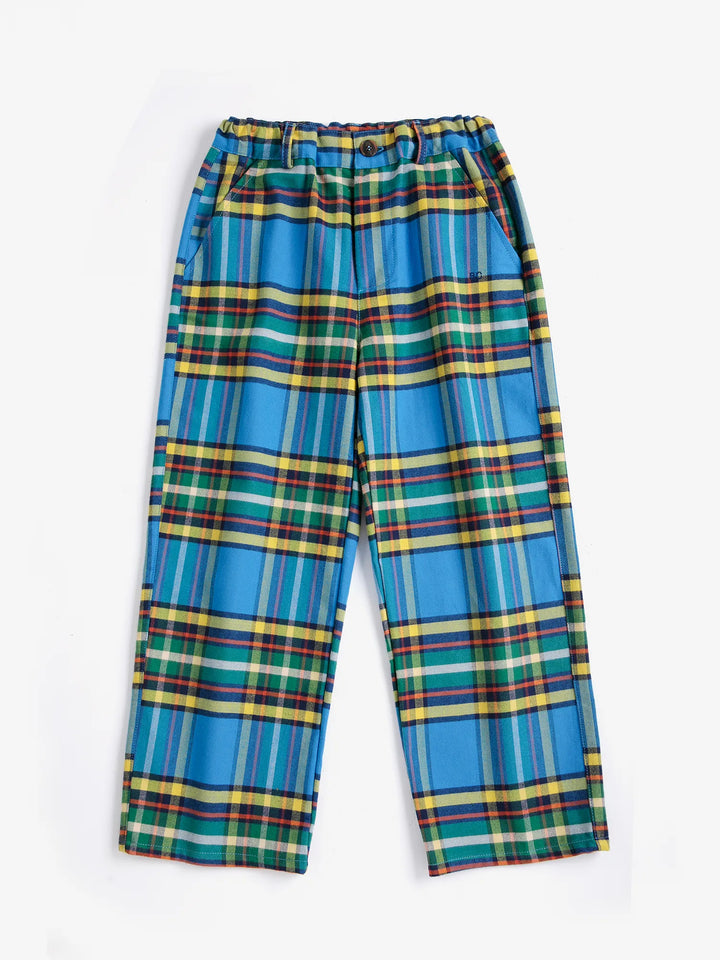 Tartan 전체 무늬 우븐 팬츠