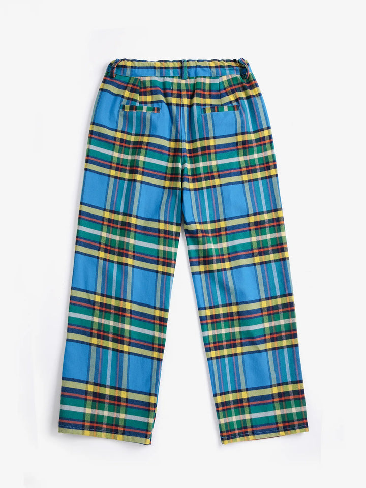Tartan 전체 무늬 우븐 팬츠
