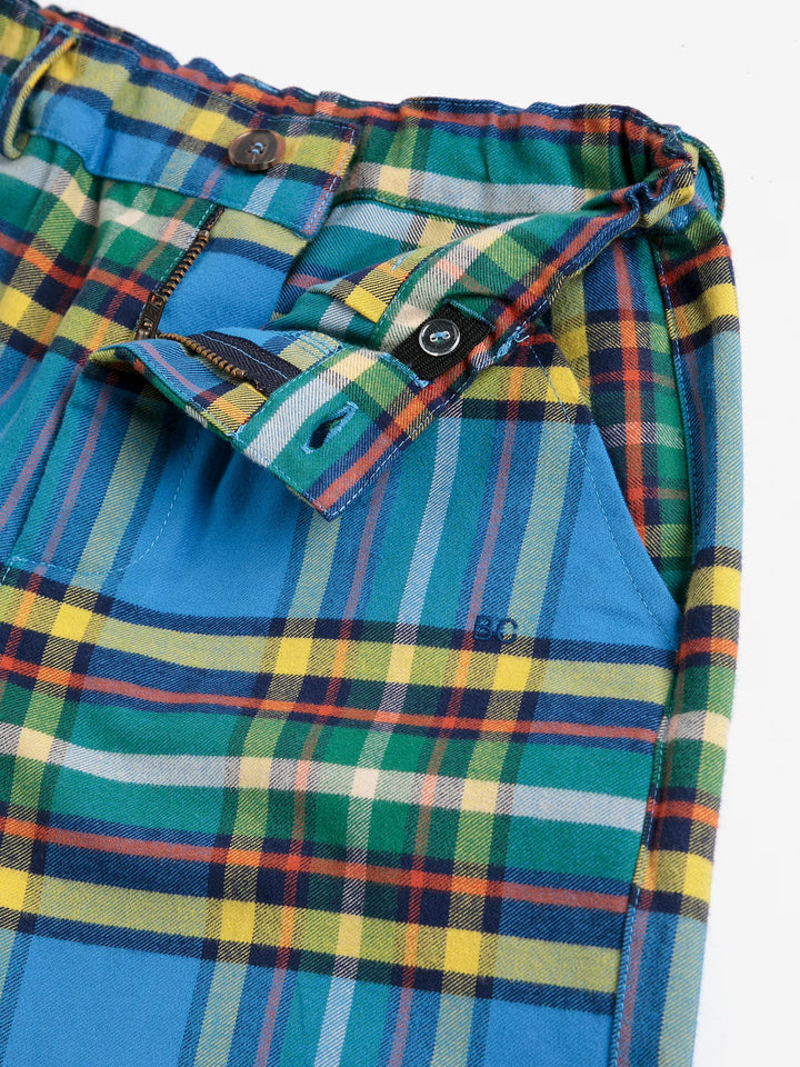 Tartan 전체 무늬 우븐 팬츠