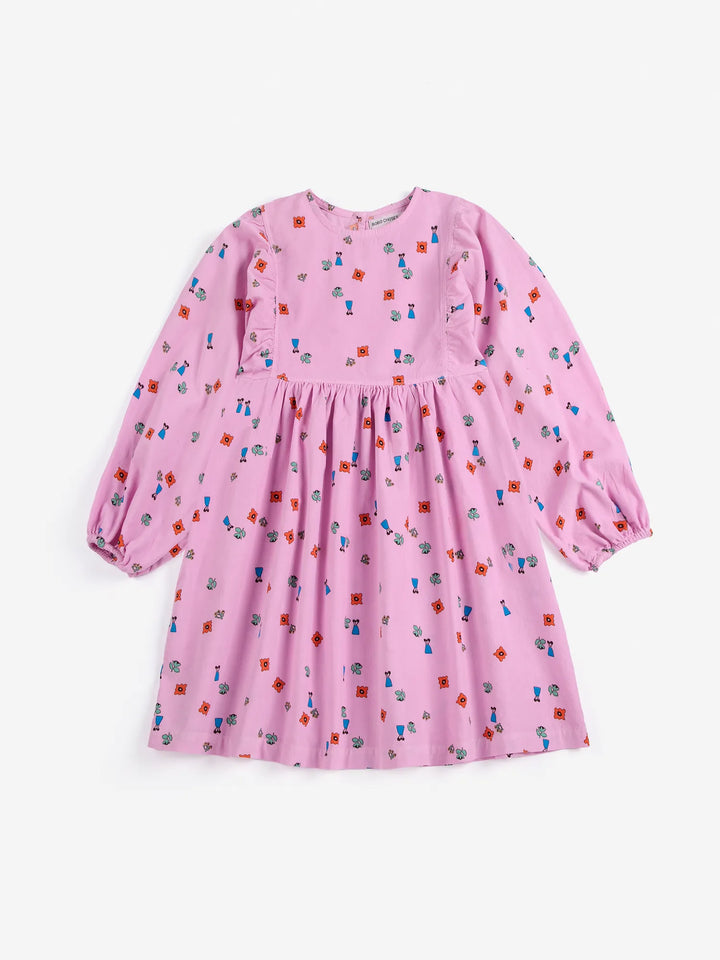 Blossom 전체 무늬 우븐 원피스