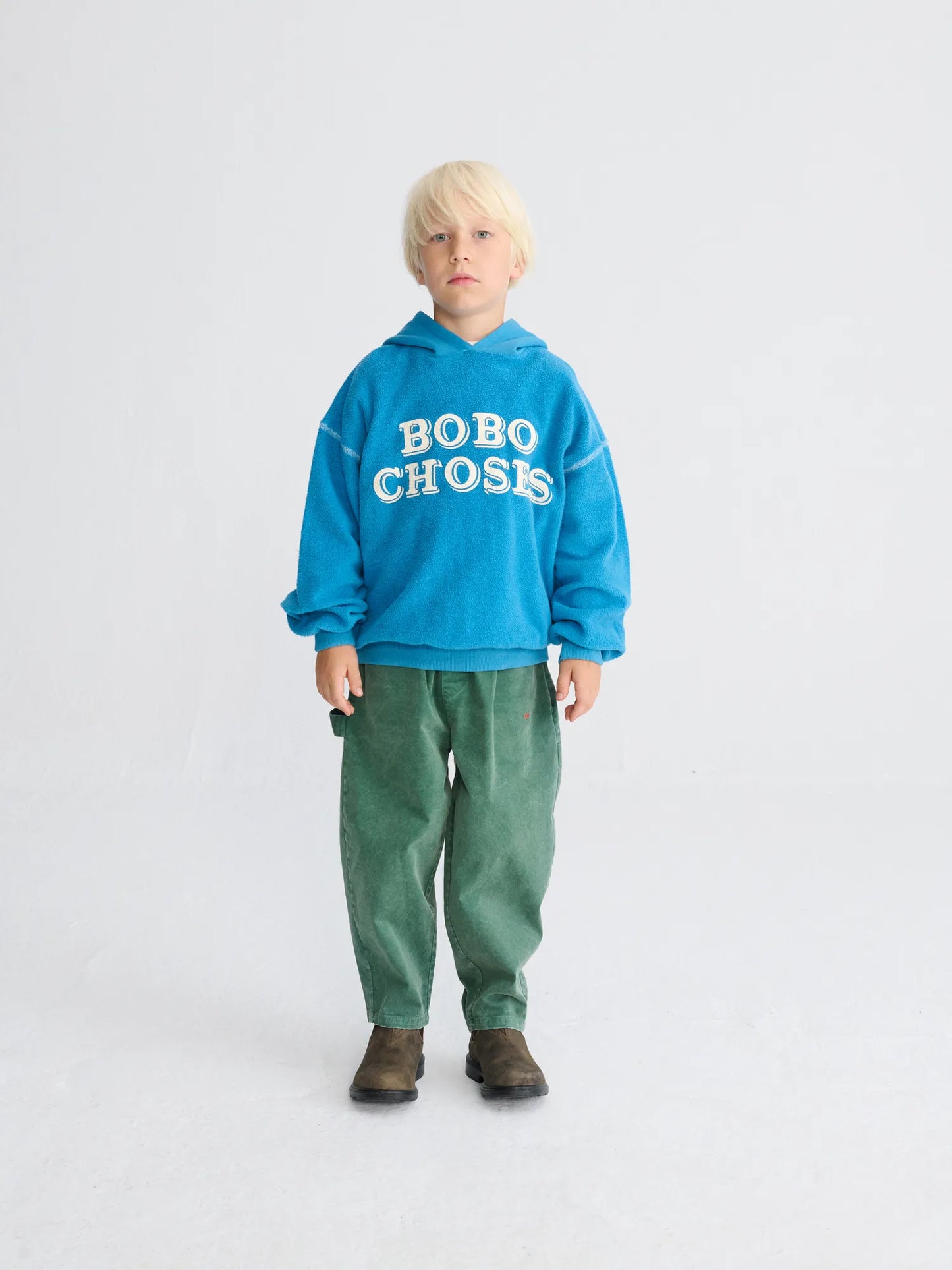 Bobo Choses Embossed 파란색 후디