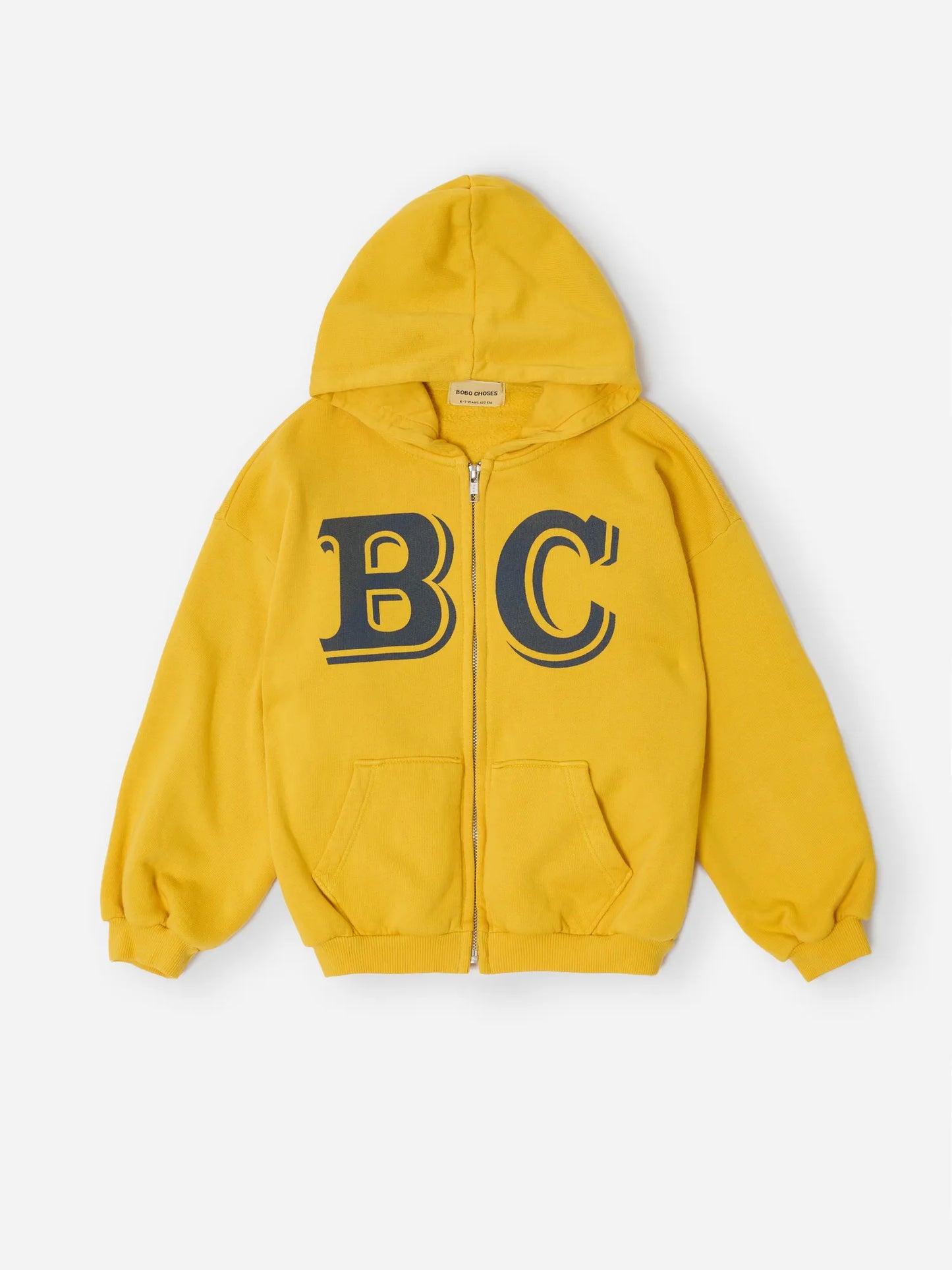 B.C. Embossed zipped hoodie