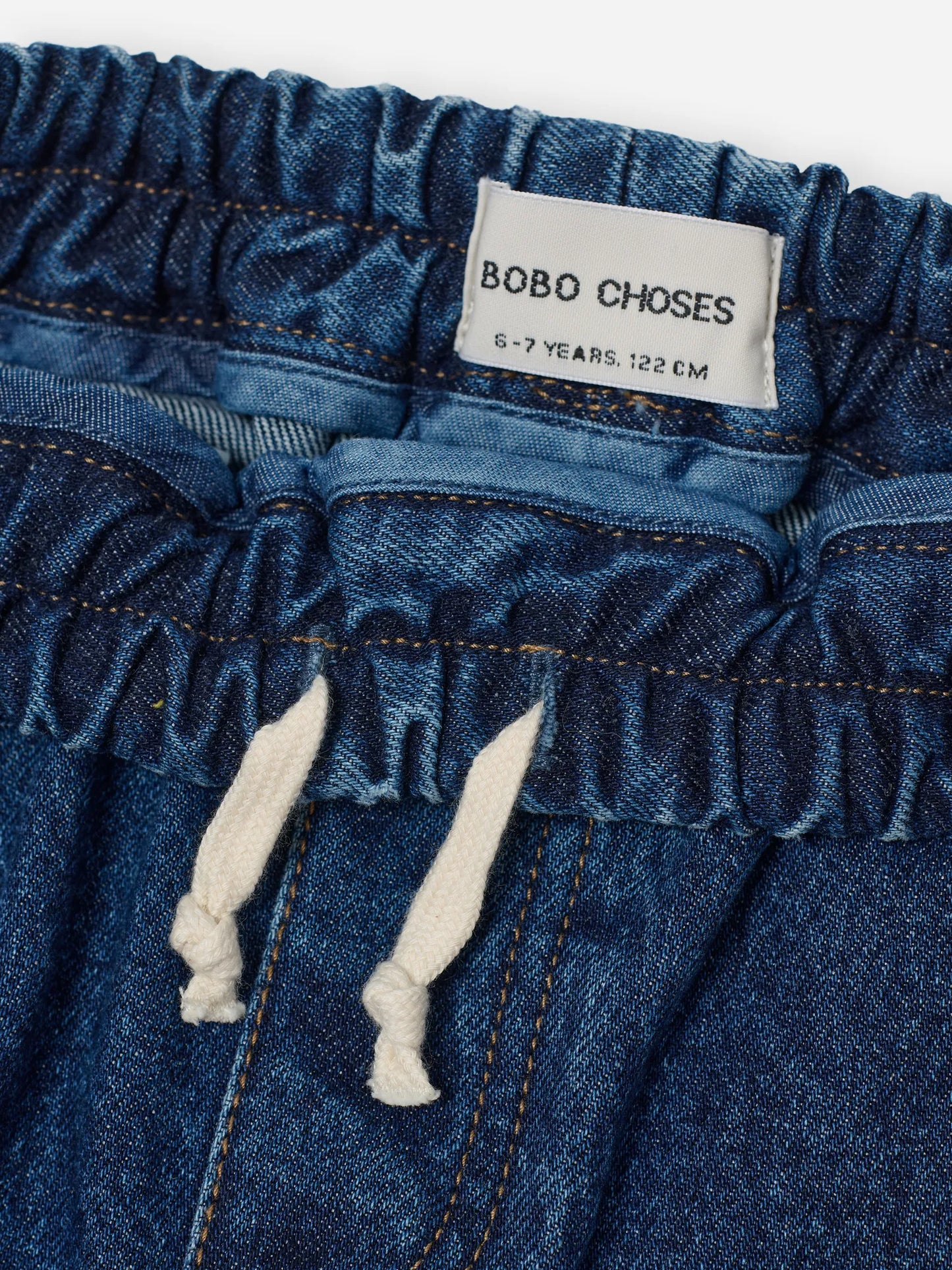 Bobo Choses Embossed 다크 데님 팬츠