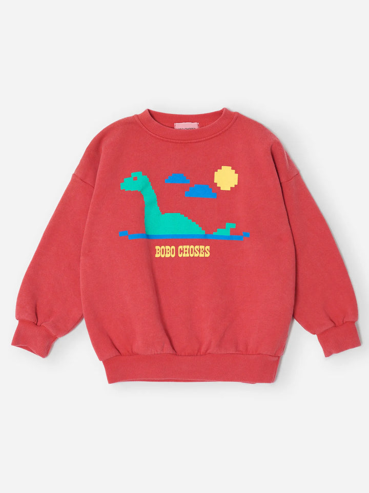 Lake Monster 빨간색 스웨트셔츠