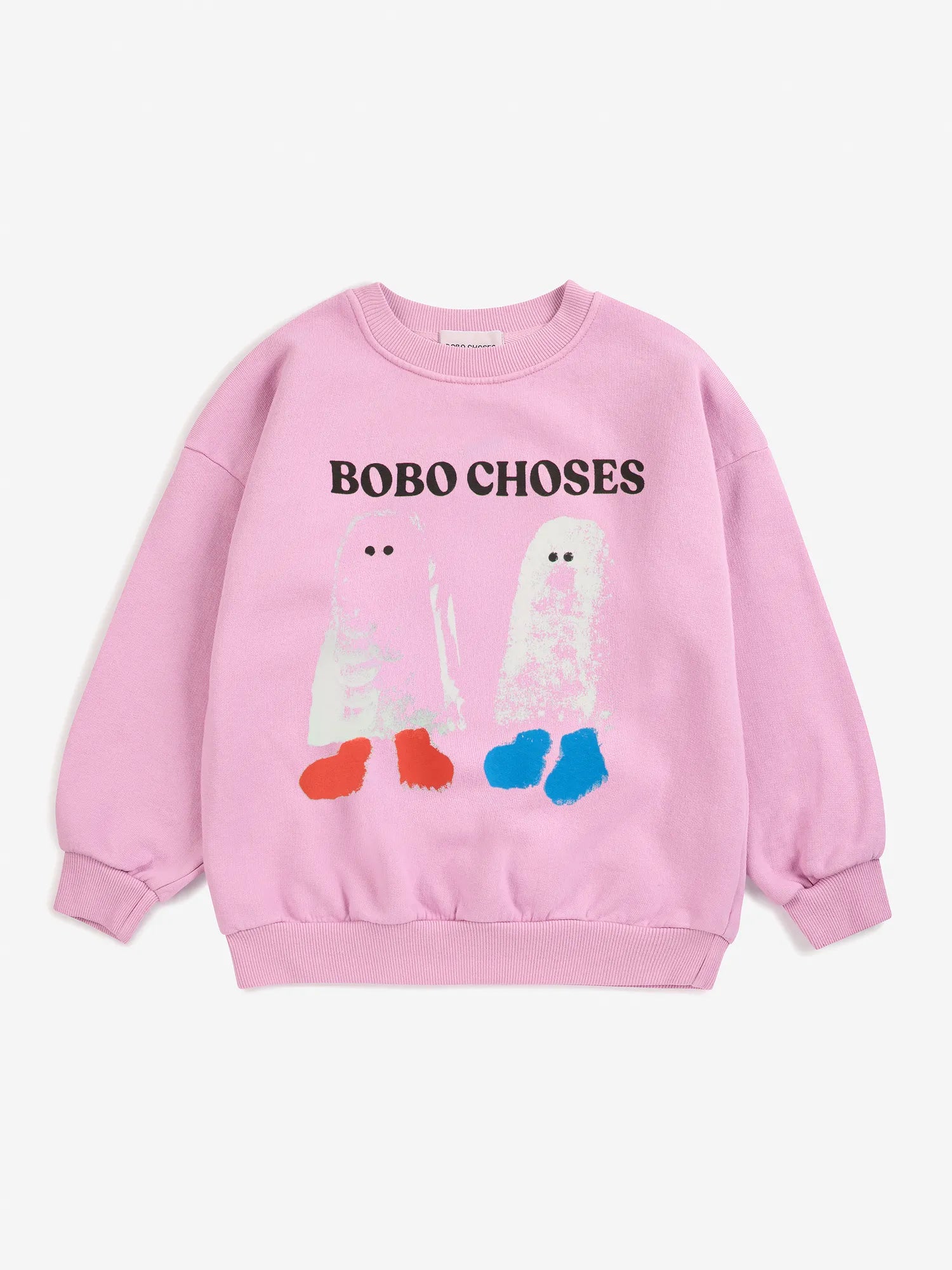 Booty Ghosts pink sweatshirt | Bobo Choses for Kids