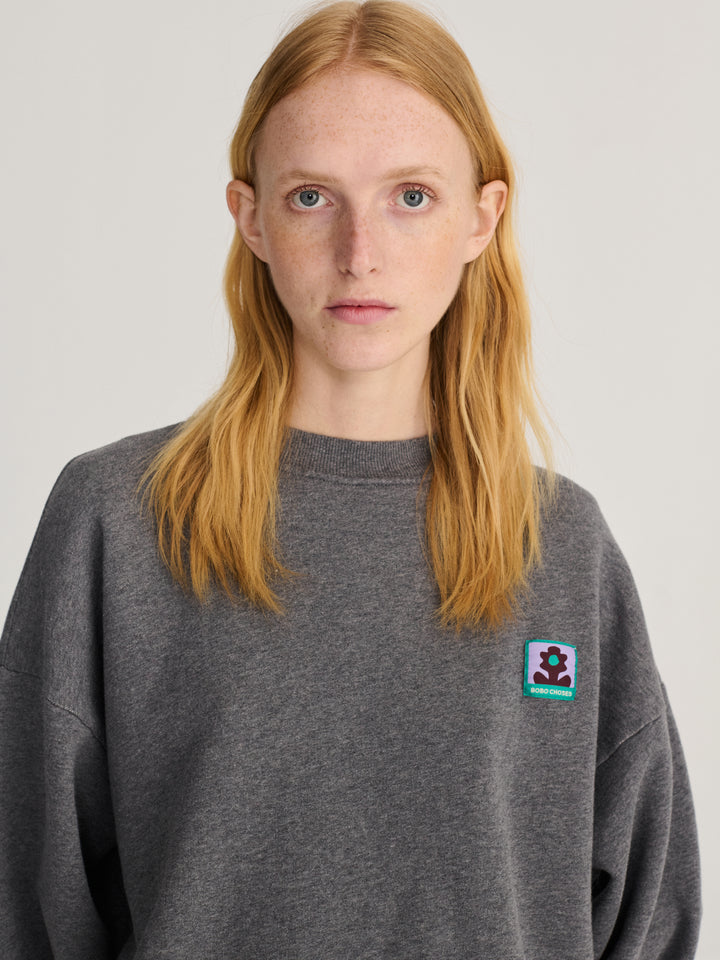 Lilac tag relaxed sweatshirt