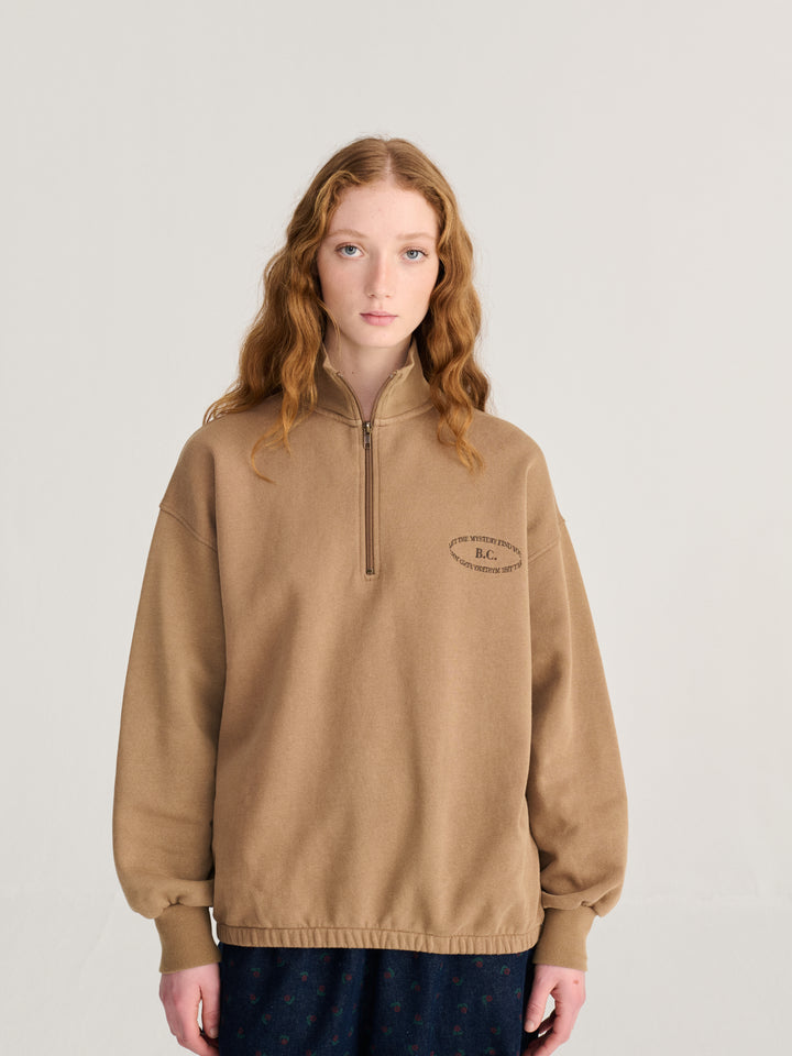 Half zip relaxed sweatshirt