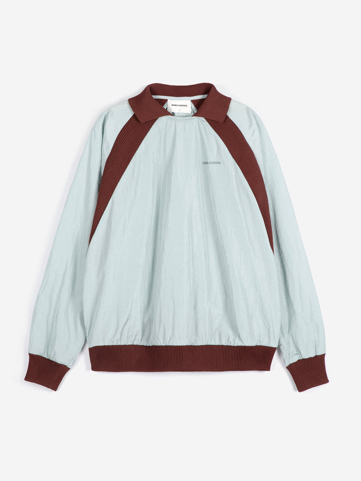 Shinny nylon sweatshirt