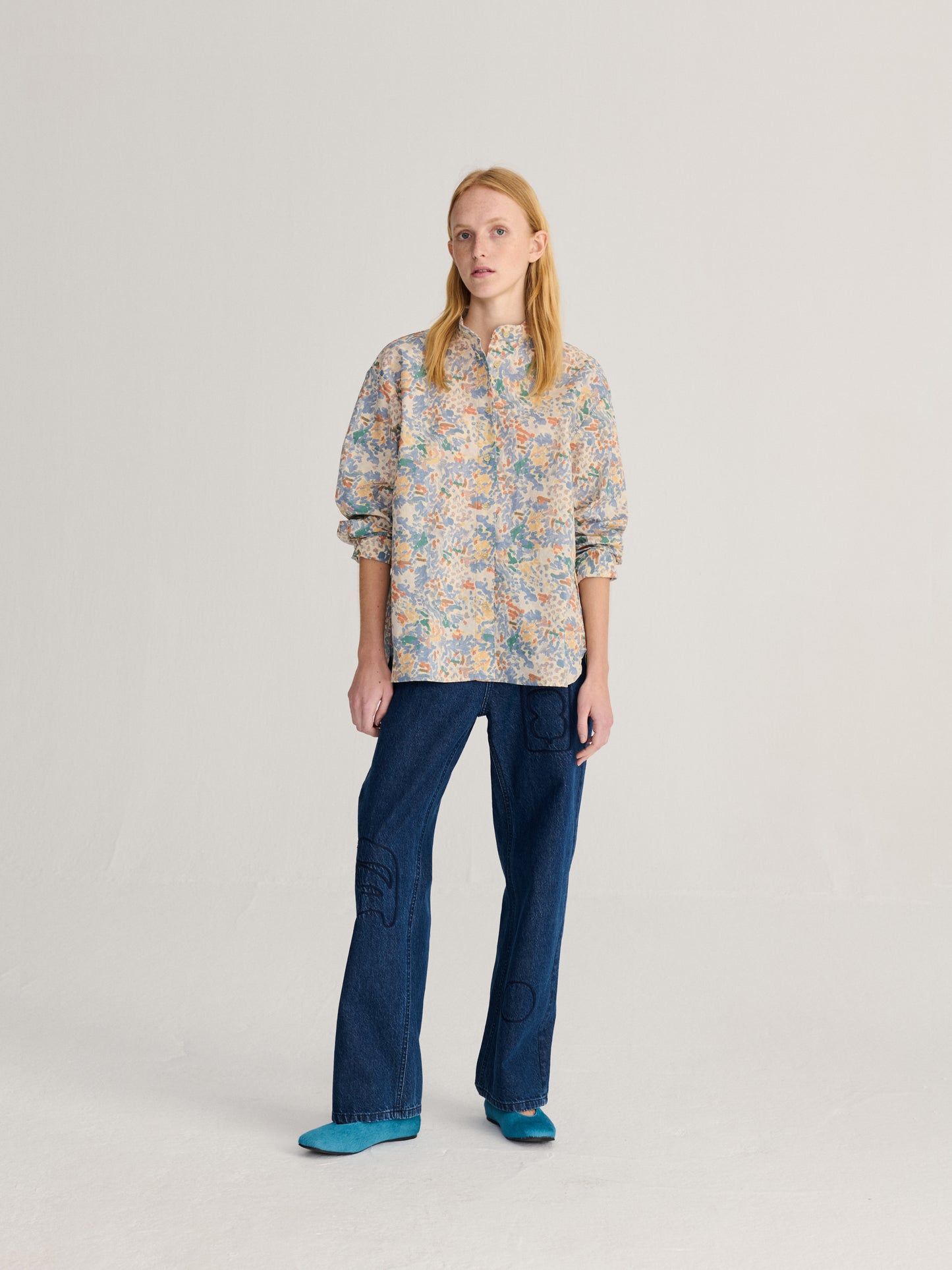 Dreamlike all over cotton shirt