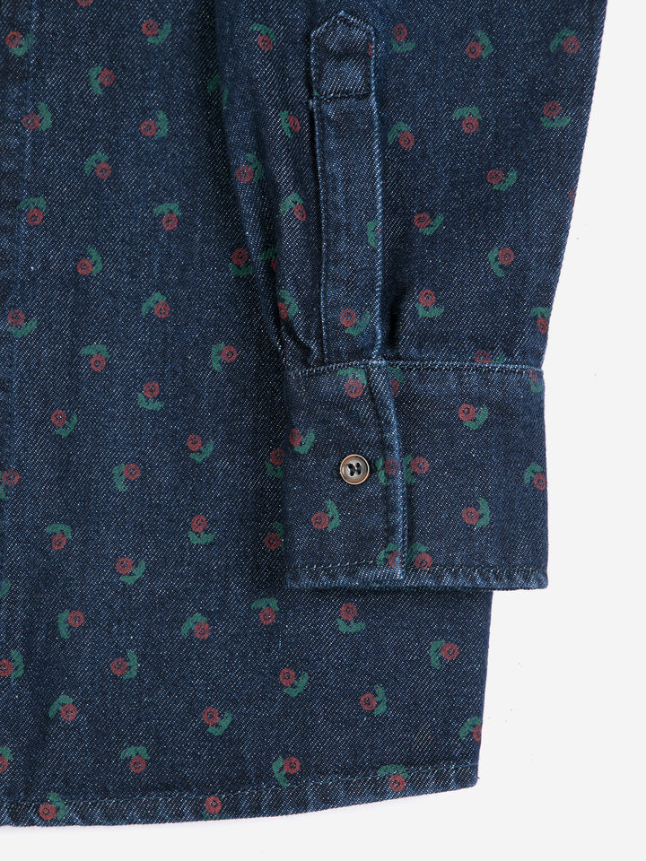 Swamp Whirl all over light denimshirt