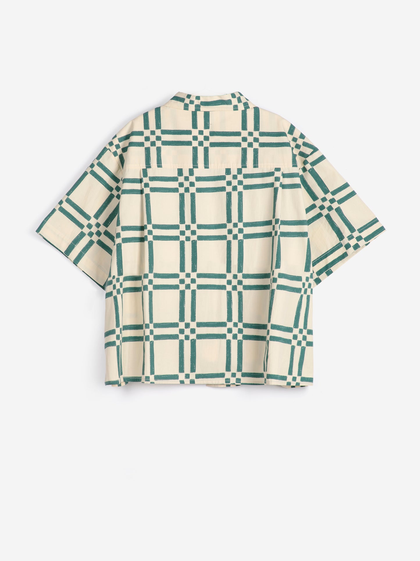Camisa de popelín estampat Squares
