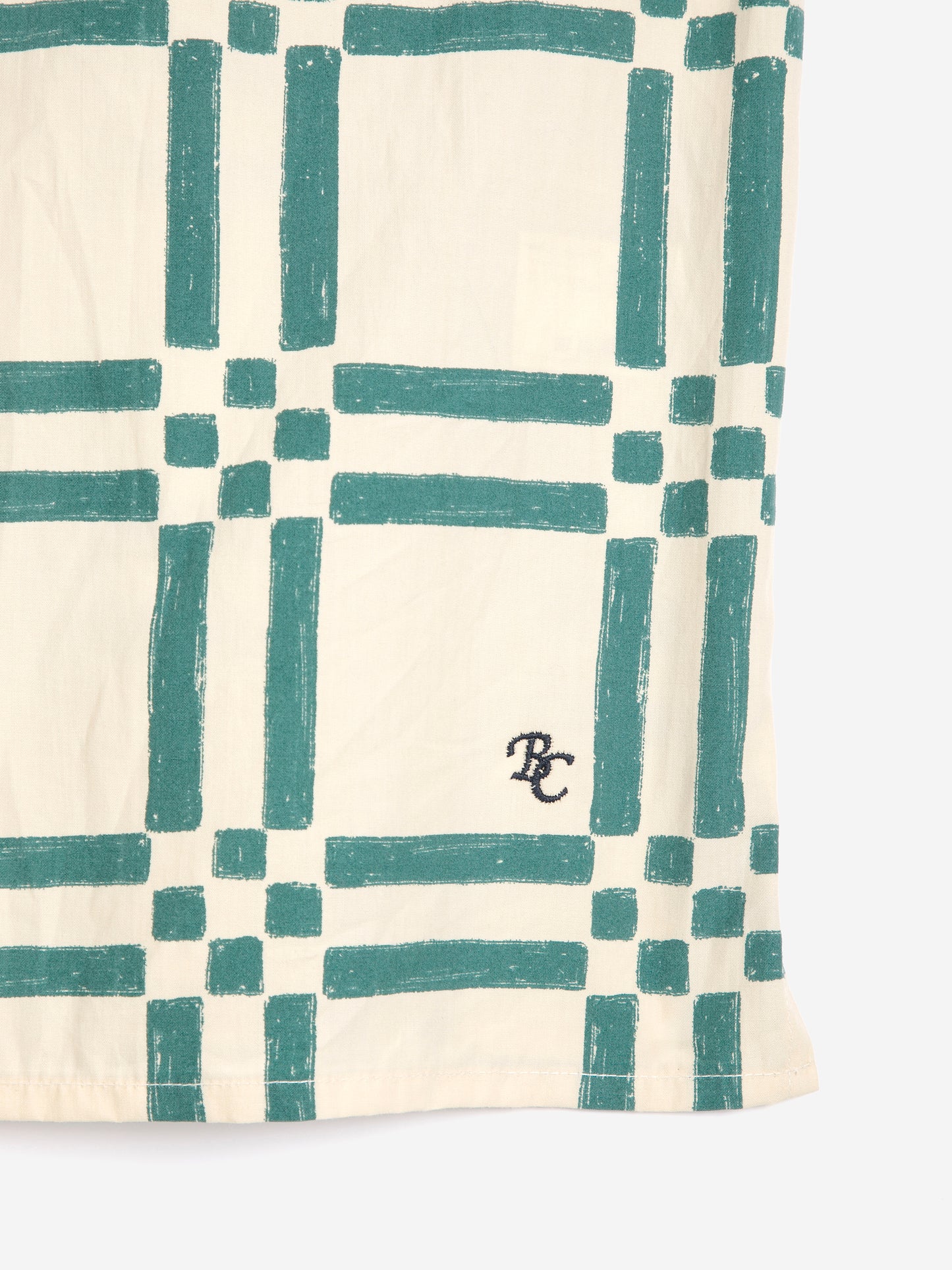 Camisa de popelín estampat Squares