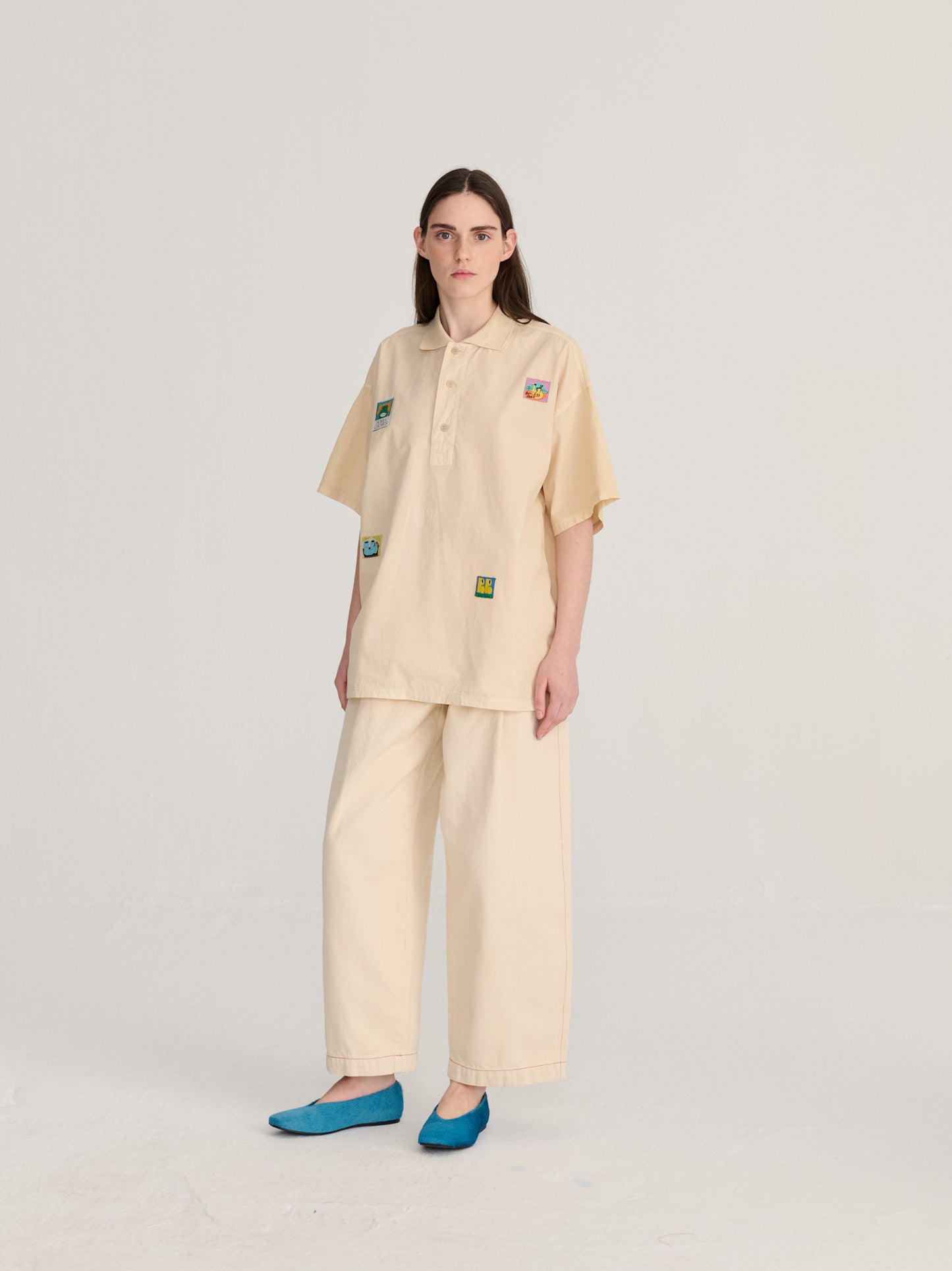 Polo de popelín oversize Bobo Labelled