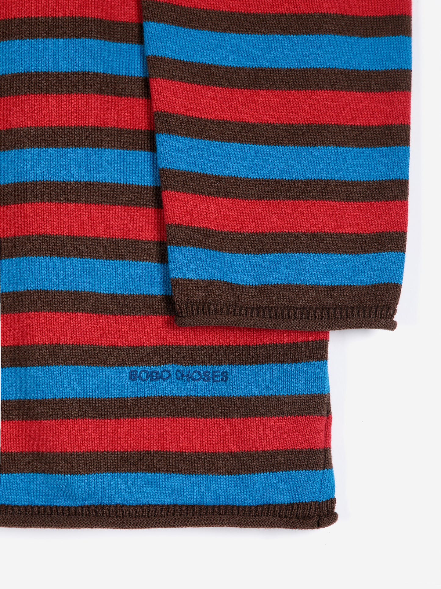 Gestreifte Strickjacke aus Baumwolle