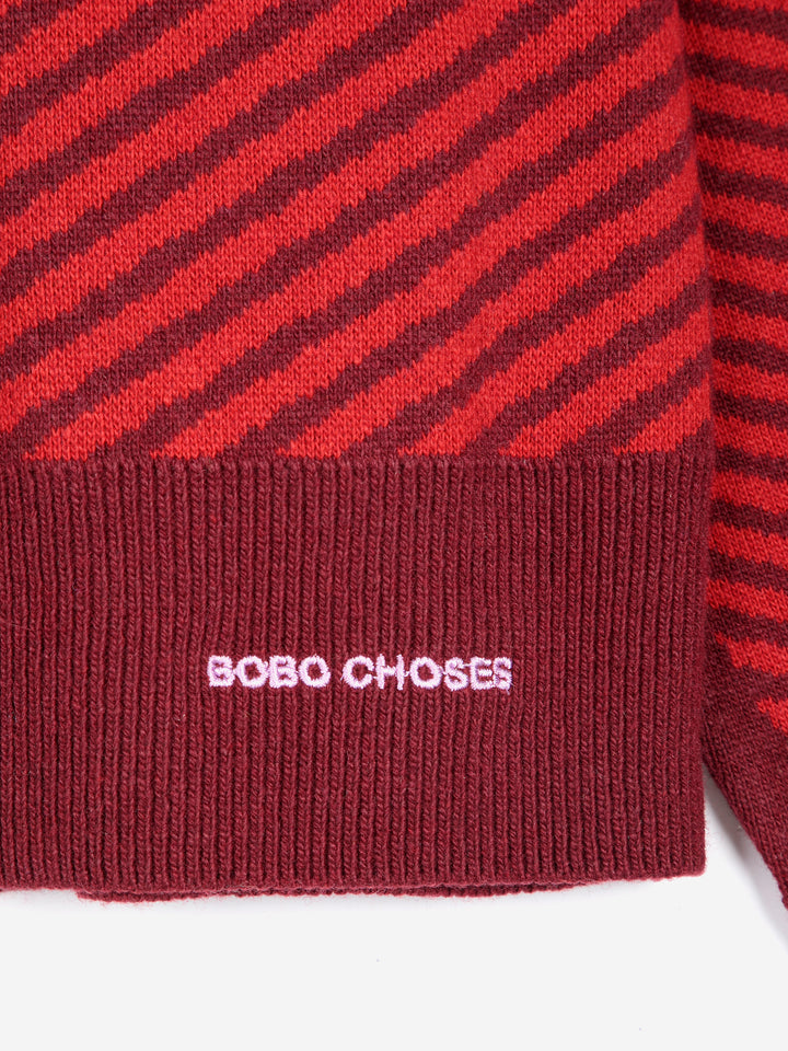 Jacquard wool blend jumper