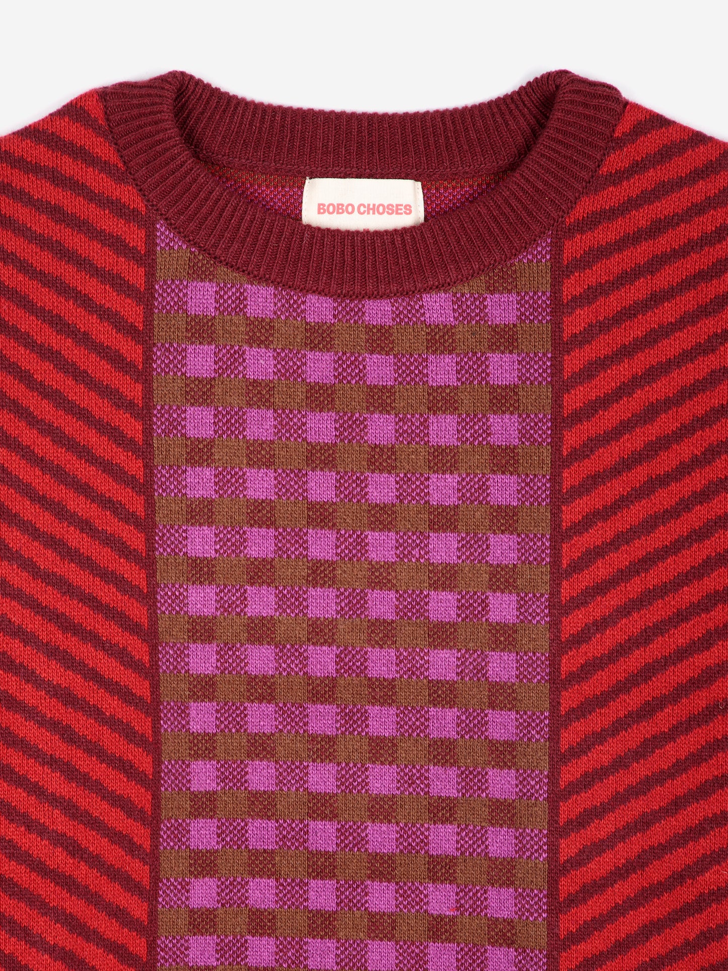 Jacquard wool blend jumper